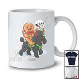 Personalized Custom Name Gingerbread Riding Poodle Reindeer; Lovely Christmas Baker T-Shirt