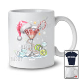 Personalized Custom Name Santa Martini Margarita; Joyful Christmas Margarita Drinking Drunker Squad T-Shirt