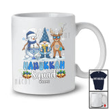 Personalized Custom Name Hanukkah Squad; Adorable Christmas Snowman Gnome Reindeer; Family T-Shirt