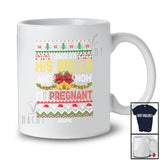 Personalized Custom Name I Jingled His Bells Pregnant; Joyful Christmas Sweater Pregnancy Couple T-Shirt
