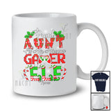 Personalized Custom Name Proud Aunt Of Gamer Elf; Joyful Christmas Mother's Day Family T-Shirt