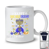 Personalized Custom Name Happy Disc Golfukkah; Joyful Hanukkah Lights Disc Golf Player T-Shirt