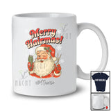 Personalized Custom Name Merry Hairmas; Humorous Christmas Santa Hair Stylist Barber T-Shirt