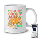 Personalized Custom Name Official Cookie Taster Crew; Amazing Christmas Three Gingerbread; Baker T-Shirt