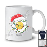 Personalized Custom Name Egg Cosplay; Awesome Christmas Lights Santa Egg Food Lover T-Shirt