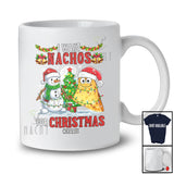 Personalized Custom Name I Want Nachos For Christmas; Cheerful Santa Mexican Food Lover T-Shirt