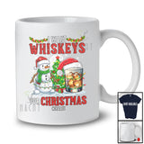Personalized Custom Name I Want Whiskeys For Christmas; Cheerful Santa Drinking Drunker T-Shirt