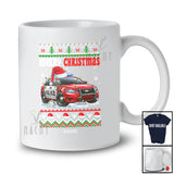 Personalized Custom Name Merry Christmas; Humorous Christmas Sweater Santa Police Car Lover T-Shirt
