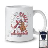 Personalized Custom Name Rockin This Christmas; Amusing Santa Playing Contrabass Player T-Shirt