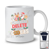 Personalized Custom Name Here To Delete Your Cookies; Amusing Christmas IT Baker Tester T-Shirt