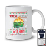 Personalized Custom Name Warm Holiday Wishes; Humorous Christmas Sweater Hot Dumpster T-Shirt