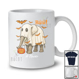 Personalized Custom Name Elephant Boo Ghost Cosplay; Horror Halloween Wild Animal Lover T-Shirt