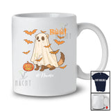 Personalized Custom Name Ferret Boo Ghost Cosplay; Horror Halloween Wild Animal Lover T-Shirt