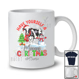 Personalized Custom Name Have Yourself Mooey Christmas; Joyful X-mas Santa Cow; Farmer T-Shirt