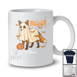 Personalized Custom Name Fox Boo Ghost Cosplay; Horror Halloween Wild Animal Lover T-Shirt