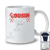 Personalized Custom Name Cousin Crew; Awesome Christmas Lights Tree Snowing; Pajamas Family T-Shirt