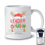 Personalized Custom Name Leader Of The Cousin Crew; Awesome Christmas Reindeer Santa; Family T-Shirt