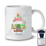 Personalized Custom Name Mele Kalikimaka; Amusing Christmas Tropical Hawaiian Pineapple T-Shirt