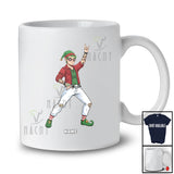 Personalized Custom Name Rock Sign Language Elf; Amusing Christmas Rock Music Lover Group T-Shirt