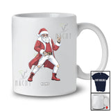 Personalized Custom Name Rock Sign Language Santa; Amusing Christmas Rock Music Lover T-Shirt