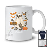 Personalized Custom Name Lemur Boo Ghost Cosplay; Horror Halloween Wild Animal Lover T-Shirt