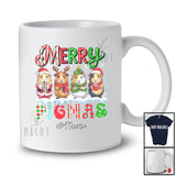 Personalized Custom Name Merry Pigmas; Lovely Christmas Snowing Four Guinea Pigs Owner T-Shirt