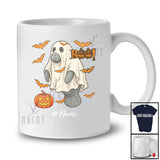 Personalized Custom Name Manatee Boo Ghost Cosplay; Horror Halloween Wild Animal Lover T-Shirt