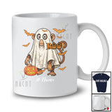 Personalized Custom Name Monkey Boo Ghost Cosplay; Horror Halloween Wild Animal Lover T-Shirt