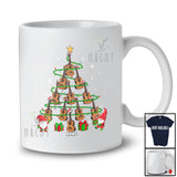 Personalized Custom Name Ukulele Christmas Tree; Joyful Ukulele Player Musical Instrument T-Shirt