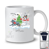 Personalized Custom Name Santa Cane Corso Snowman; Lovely Christmas Tree Friends Family T-Shirt