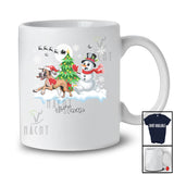 Personalized Custom Name Santa Great Dane Snowman; Lovely Christmas Tree Friends Family T-Shirt