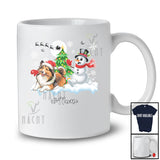 Personalized Custom Name Santa Shelties Snowman; Lovely Christmas Tree Friends Family T-Shirt