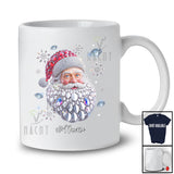 Personalized Custom Name Bling Santa Face; Awesome Christmas Santa Lover; Pajamas Family Group T-Shirt