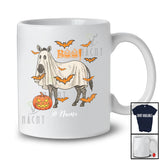 Personalized Custom Name Zebra Boo Ghost Cosplay; Horror Halloween Wild Animal Lover T-Shirt