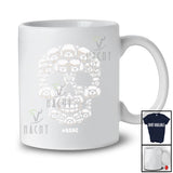 Personalized Custom Name Skull Shape Sproodle Owner; Creepy Halloween Family T-Shirt