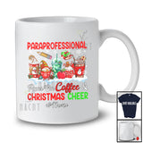 Personalized Custom Name Paraprofessional Runs On Coffee Christmas Cheer; Lovely Snow Jobs T-Shirt