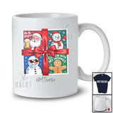 Personalized Custom Name Santa Beer Snowman Reindeer Collection; Merry Christmas Squad Family T-Shirt