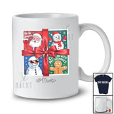 Personalized Custom Name Santa Wine Snowman Reindeer Collection; Merry Christmas Squad Family T-Shirt