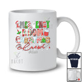 Personalized Custom Name Emergency Room Christmas Crew; Lovely X-mas Mix Plaid ER Nurse T-Shirt