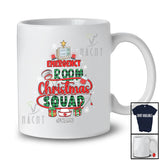 Personalized Custom Name Emergency Room Christmas Squad; Lovely X-mas Tree Plaid ER Nurse T-Shirt