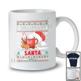 Personalized Custom Name Custom Name I Put Out For Santa; Joyful Christmas Sweater Milk Santa Cookies T-Shirt