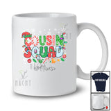 Personalized Custom Name Cousin Squad; Adorable Christmas Candy Canes Elf; X-mas Family T-Shirt