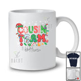 Personalized Custom Name Cousin Team; Adorable Christmas Candy Canes Elf; X-mas Family T-Shirt