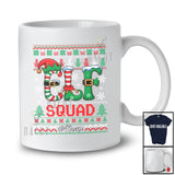 Personalized Custom Name Elf Squad; Humorous Christmas Sweater Elf Costume Pajamas; Family T-Shirt
