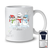 Personalized Custom Name Three Snowman Chef Collection; Lovely Christmas Snow Proud Jobs T-Shirt