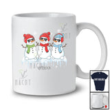 Personalized Custom Name Three Snowman Dispatcher Collection; Lovely Christmas Proud Jobs T-Shirt