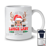 Personalized Custom Name I Am The Lunch Lady Reindeer; Lovely Christmas Jobs Proud X-mas T-Shirt