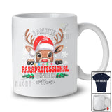 Personalized Custom Name I Am The Paraprofessional Reindeer; Lovely Christmas Jobs Proud T-Shirt