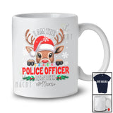 Personalized Custom Name I Am The Police Officer Reindeer; Lovely Christmas Jobs Proud T-Shirt