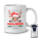 Personalized Custom Name I Am The Postal Worker Reindeer; Lovely Christmas Jobs Proud T-Shirt